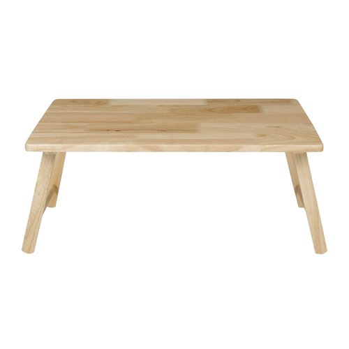 PJ Wood Folding Laptop Desk Tray, Lightweight Portable Table for Bed or Couch Computer Work, Eating at Home, Small Spaces, 24 Inch, Natural