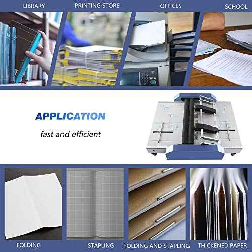 NEWTRY Saddle and Flat Booklet Making/Stapling Machine A3 Size Pamphlet Stapler Paper Folding Machine 2 in 1