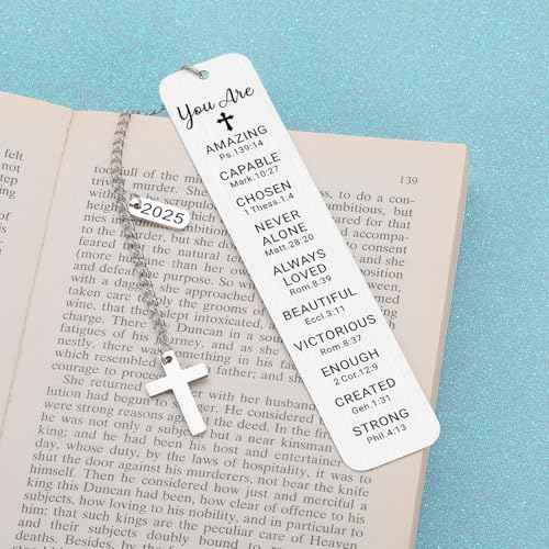 Baptism Gifts for Teen Girl Teenage Religious Christian Gifts for Women Girls Teens Boys Confirmation First Communion Gifts Bookmark for Women Girls Birthday Gift Stocking Stuffers for Girls Boys