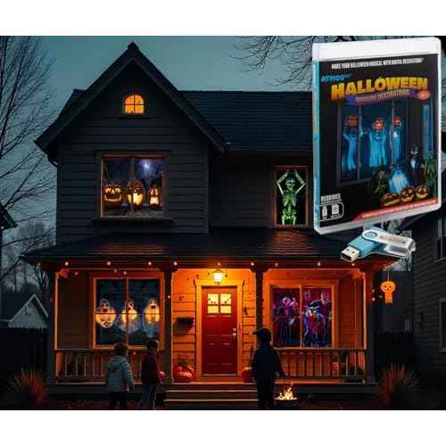 AtmosFX¢ç Halloween Digital Decoration on USB Includes 8 Atmosfx Video Effects for Hallloween