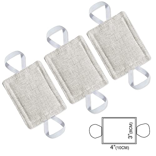 WARMTONE Door Silencer 3-Pack, Padded Door Latch Cushions for Nursery – Natural, 4x3 inch (Variation: 3)