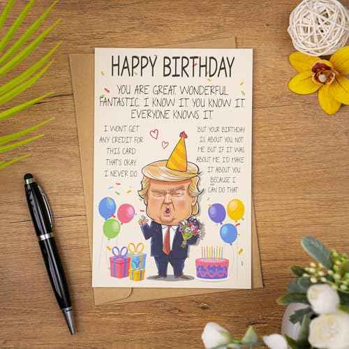 Funny Birthday Card for Men, Women ? Hilarious Gag Gift for Dad, Mom, Husband, Wife ? Unique Birthday Gift Idea for Him or Her