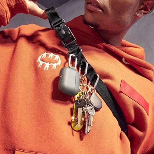 RhinoShield Utility Crossbody Phone Lanyard | Magnetic Buckle, Additional Loop to Hang Airpods, Keys (Landyard Card Included)