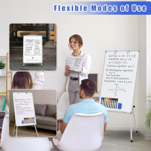JOYUMY Magnetic Whiteboard with Stand - 36x24 Inch Portable Dry Erase Easel with Adjustable Height & Accessories