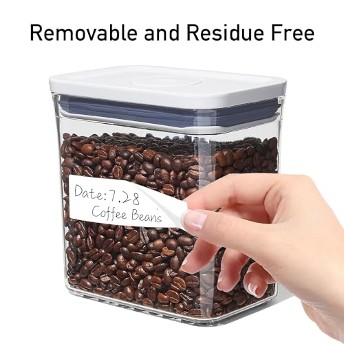 1000 Pcs Blank Removable Freezer Labels Water Oil Resistant for Food Containers Jars Pantry Organization (Each Measures 1¡± x 2¡±)