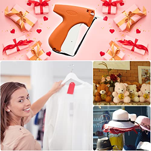 Fifchall Orange Tagging Gun for Clothing Kit – 2006 pcs, 400 Labels, 1600 Fasteners, 6 Needles