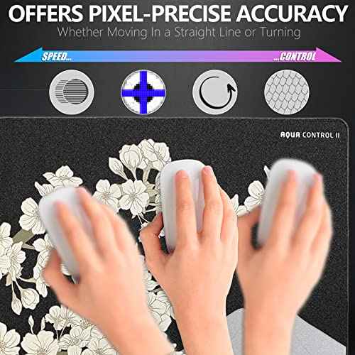 X-Raypad Aqua Control 2 Gaming Mouse Pad, Ultra-High Precision Mouse Pad with Perfect Speed and Control Capability, Consistent X and Y Glide, Designed for Fps Players with Low DPI Requirements