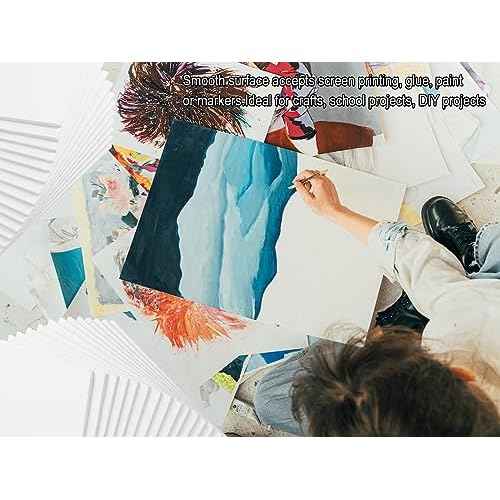 20 Pack White Foam Boards 12x16.5 inch, 3/16" Thick Foam Core Board for Projects, White Bulk Poster Board for Signboards, A3 Styrofoam Boards Sheets Perfect for Crafts, Art, Display