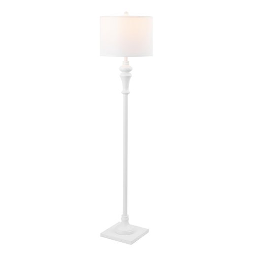 SAFAVIEH Lighting Collection Norla White Farmhouse 61-inch Standing Floor Lamp (LED Bulb Included)