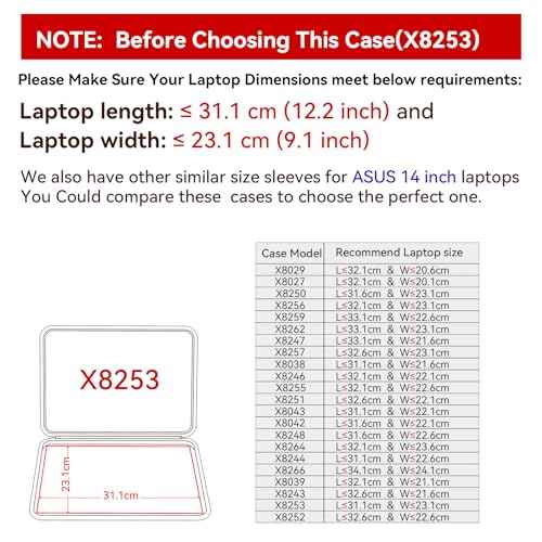Smatree Hard EVA Protective Sleeve Case Compatible for 14 inch ASUS ROG Zephyrus G14 2025/2024/2023/2022, for ASUS ROG Zephyrus G14 Laptop Notebook Bag (X8253)