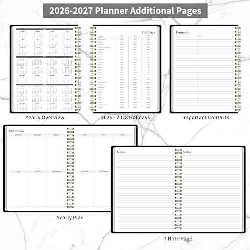 Monthly Planner 2026-2027, Jan 2026 - Dec 2027, 2 Year Calendar 2026-2027 Monthly Planner, 7.5" x 10", 24 month Calendar With Goals To Do List, Habit Tracker Suitable for Schools & Offices & Home