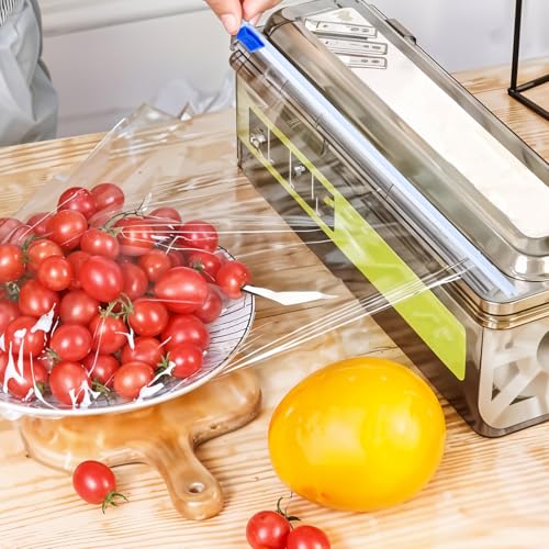 Plastic Wrap Cutter Dispenser 4-Pack for Kitchen Food Wraps & Aluminum Foil