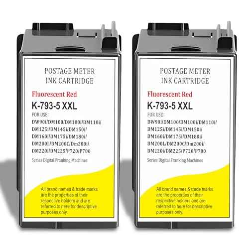 SL-793-5 Ink Cartridges SL-798-0 793-5 Ink Replacement for PB DM100 DM200 and SendPro C and SendPro+ Red Ink (40ML)