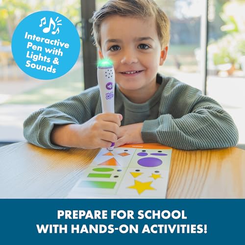 Educational Insights Hot Dots Getting Ready for School! Set - Preschool Workbooks with Interactive Pen, Homeschool Learning Books, Build Toddler Reading & Math Skills, Ages 4+