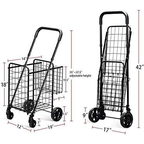 ReunionG Outdoor Utility Cart Wagon, Black, 12" x 12" x 12"