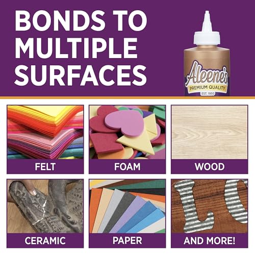 Aleene's Original Tacky Glue, 8 oz - All-Purpose Craft Adhesive (Original Formula)
