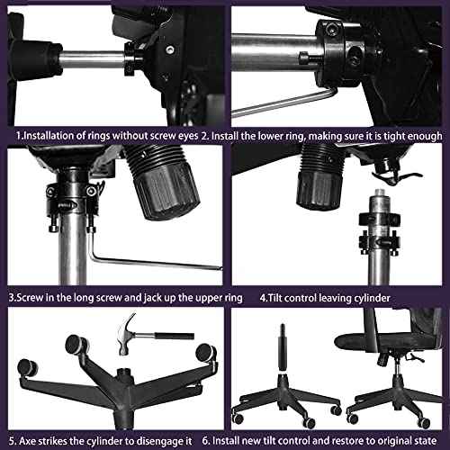 Office Chair Tilt Mechanism Replacement 6" X 10", Tilt Control Mechanism Mute - for Desk Chair Computer Chair Parts