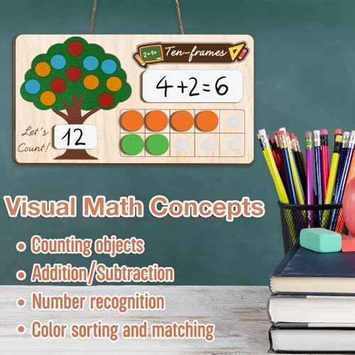 Interactive Calendar for Kids Ages 3-8, Circle Time Learning Center, Wooden Kids Calendar, Teaching Seasons, Years, Months, Days of Week, Language Skills, Preschool & Homeschool Calendars