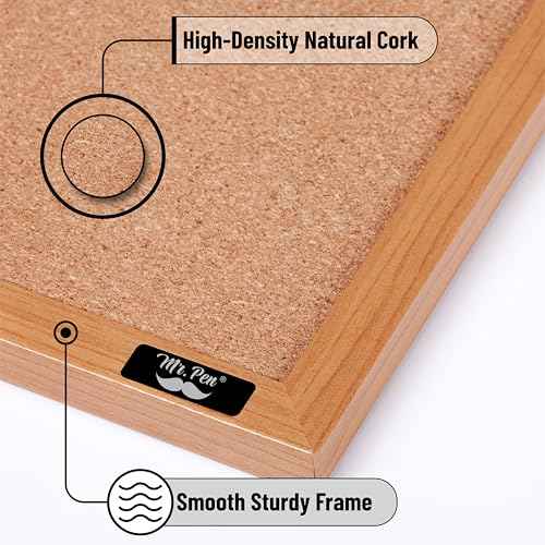 Mr. Pen- Cork Board, 24¡±x36¡±, Bulletin Board, Cork Bulletin Board, Framed Cork Board, Corkboards for Wall