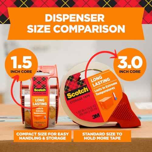 Scotch Storage Packaging Tape, 1.88 in 54.6 yd (48 mm x 50 m)