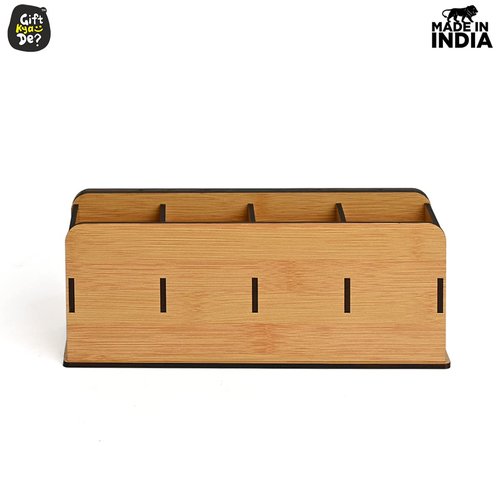 GKD MDF Wooden Desk Organizers & Pen Holder, Multi-Functional Desk Organizer for Office & Home, Eco-Friendly, Handmade Wooden Pen Stand, Perpetual Calender Wood, Gift for Students & Professionals