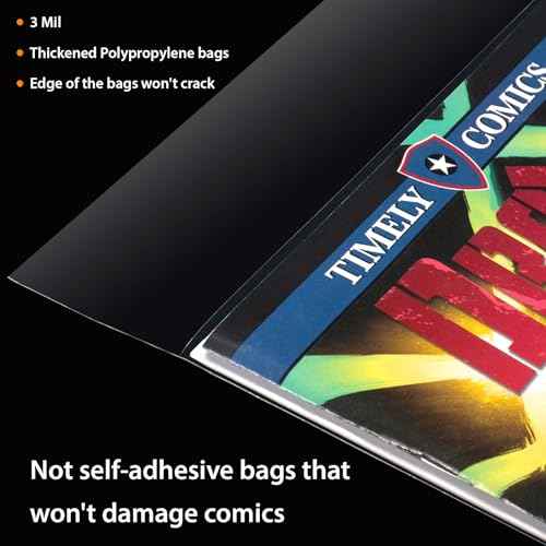 Current Comic Book Bags and Boards 100 Comic Book Sleeves and 100 Comic Book Boards, Acid-Free Clear Comic Book Storage, Comic Book Backing Boards 27 pt, Thick and Coated Comic Backing Board