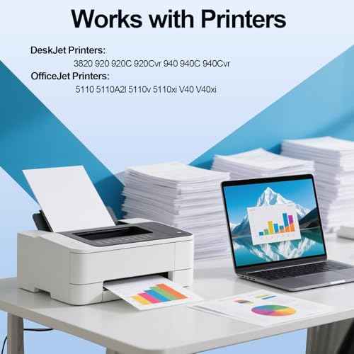 15XL 78XL 15 78 High Yield Ink Cartridge Use for Deskjet 920 940 3820 PSC 720 750 Officejet V30 V40 Printers (1 Black 1 Tri-Color)