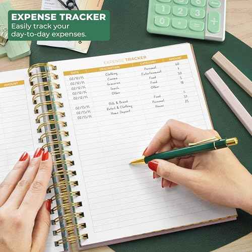 Clever Fox Budget Planner & Monthly Bill Organizer With Pockets. Expense Tracker, Budgeting Journal & Financial Book. Large, 8x9.5" (Rose Gold)