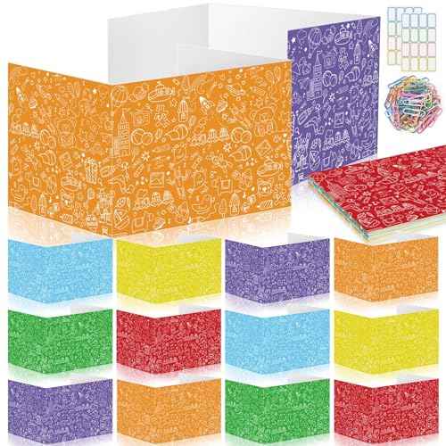 Cinrobiye 24 Pcs Inspirational Privacy Folders Standard for Students Cardboard Shields Test Privacy Boards Motivational Words Desk Dividers Shield for Classroom School Study Supplies (Simple)