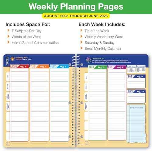 Global Datebooks 2025-2026 Elementary Student Planner 8.5x11 - Dated Weekly & Monthly Academic Planner (Large) with Ruler/Bookmark & Stickers, Ideal for Homework, Matrix Style, Corkboard