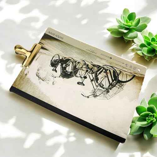 2Pcs Gold Chip Clips, 3 Inch Wide Stainless Steel Brass Notebook T Clip, Heavy Duty Food Bag Clamp, Vintage Retro Hinge File Bill Holder Sealing Air Tight Clips Modern Kitchen Office Accessories