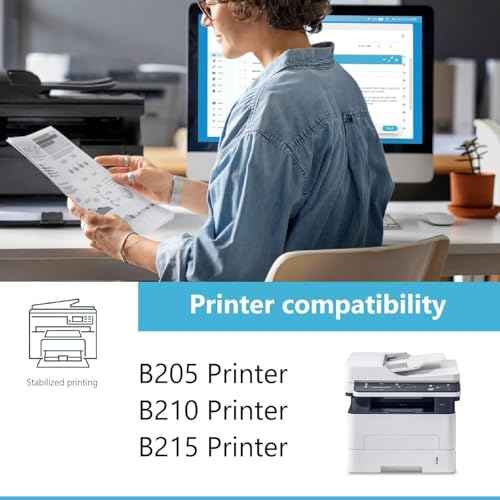 B205/B210/B215 Black High Capacity Toner Cartridge (1-Pack) - 106R04347 Black Toner Cartridge (3,500 Pages) Replacement for Xerox B215 B205 B210 Printer