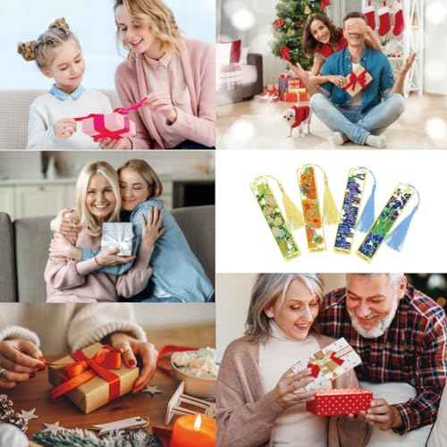 4pcs Metal Bookmarks with Tassel, Van Gogh Monet Oil Painting Theme Cute Book Markers for Reading Women, Book Lovers, Reading Accessories Gifts for Book Lovers