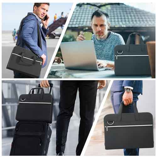 SEEKIND PU Leather Accordion File Organizer with Handle & Strap£¬12 Pockets Expanding File Folder with Zipper & Labels£¬Portable Document Organizer File for Letter A4 Files