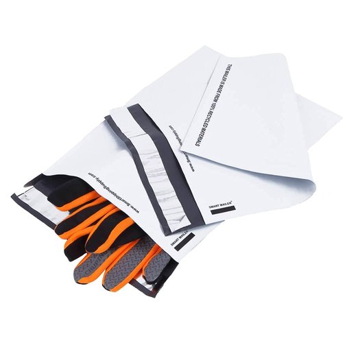SMART 7.5x10.5 Recycled Poly Mailers - 200 Pack of White Eco-Friendly Packaging Mailing Bags | Recyclable & Sustainable, Cute & Stylish Small Business Supplies | 2.5 Mil Thick - 200 Pack