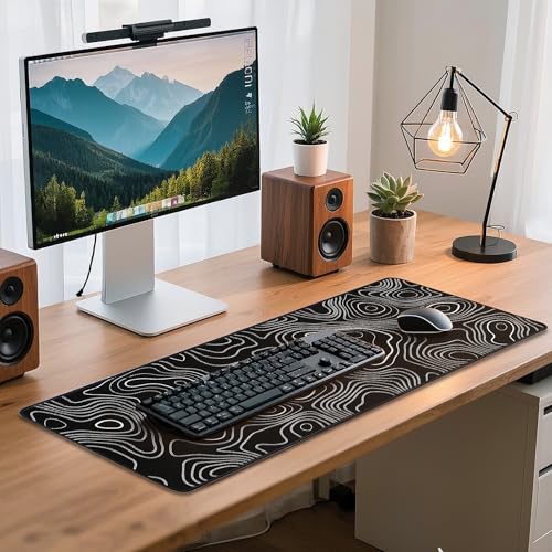 Yuhijoy Large Gaming Mouse Pad 31.5" x 11.8" Desk Mat Non-Slip Surface