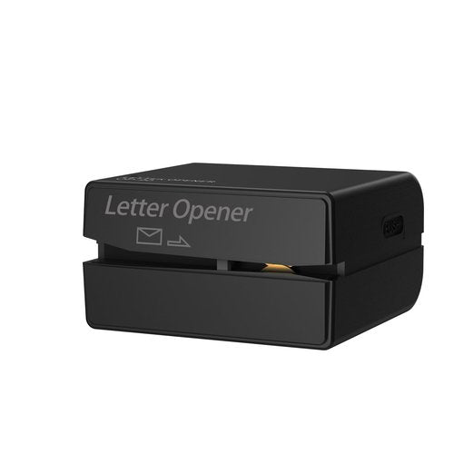 Battery Operated Electric Letter Opener - Portable Efficient Electric Envelope Opener, Mail Opener, Universal Mail Cutter Tool for Office & Home Use,Black