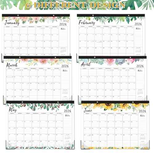 2026 Desk Calendar - Jan 2026 - Dec 2026, 12 Months Large Monthly Desk Calendar, 17" x 12", Desk Pad, Large Ruled Blocks, to-do List & Notes, Best Desk/Wall Calendar for Planning or Organizing