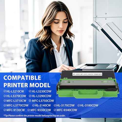 WT-220CL WT-223CL Waste Toner Box Compatible for Brother MCF-9340CDW 3170CDW L3210CW HL-3140CW L3230CDW L3270CDW 9130CW L3290CDW L3770CDW MFC-L3710CW