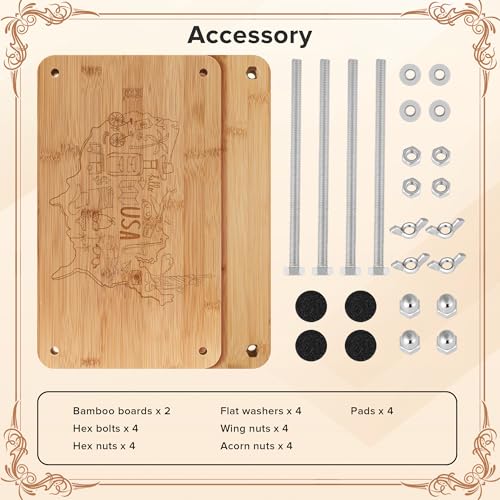 SCITROFACTORY 22PCS Book Binding Press Kits, Premium Book Binding Kit with Bone Folder, Press, and Supplies - Complete Bookbinding Set for DIY Projects and Repair