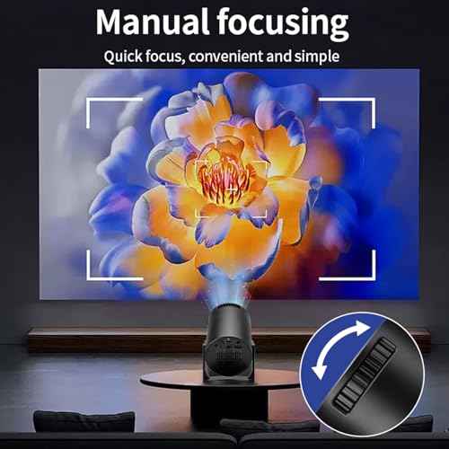 Mini Projector with WiFi, 1080P Full HD Portable Projector, 270¡Æ Adjustable, Video Movie Projector for Android Laptop PC Smartphone