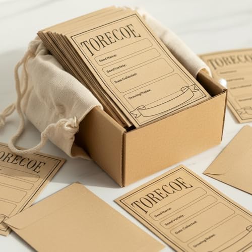 150pcs Kraft Seed Envelopes - Small DIY Plant & Flower Seed Packaging