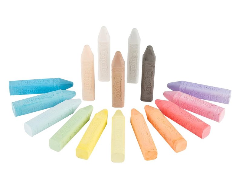 Crayola Washable Outdoor Sidewalk Chalk Collection (130ct), Bulk Anti-Roll Chalk Sticks for Kids, Outdoor Toys & Activities, Teacher Appreciation Gifts, Ages 4, 5, 6