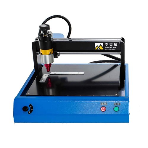 2 in/s Marking Electric Metal Marking Machine 110V 400W 7.9 * 5.9in Dot Peen Metal Engraving Machine Numbers Letter Tag Nameplate Engraver Device with USB Flash Disk for Metal & Steel Signs