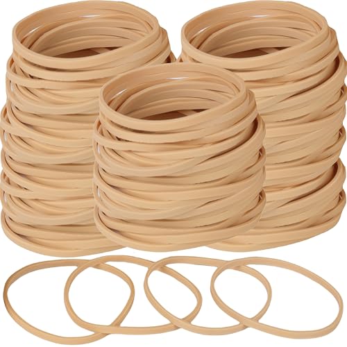 Heavy-Duty Rubber Bands 200 Pcs #33 3" x 1/8" Beigé Office Bundling