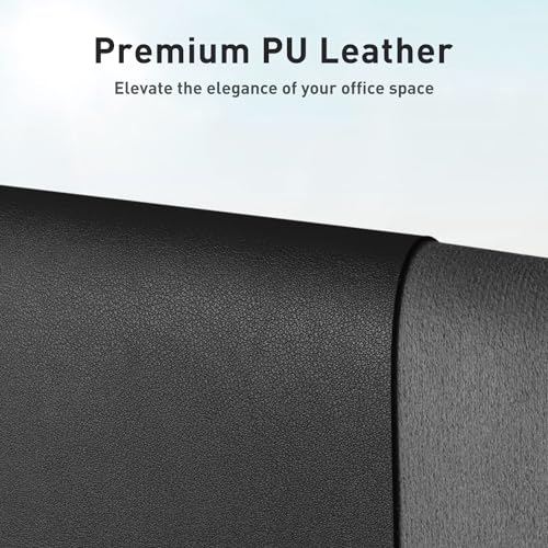 Aothia Waterproof Non-Slip Desk Pad Protector 23.6 x 13.7 Inches Black