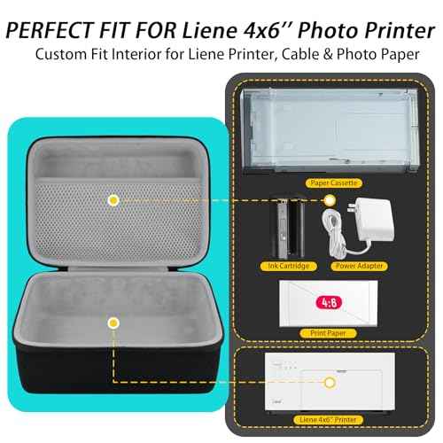 khanka Case Compatible with M100 M200 Liene 4x6'' Photo Printer, Wi-Fi Picture Printer,Case Only