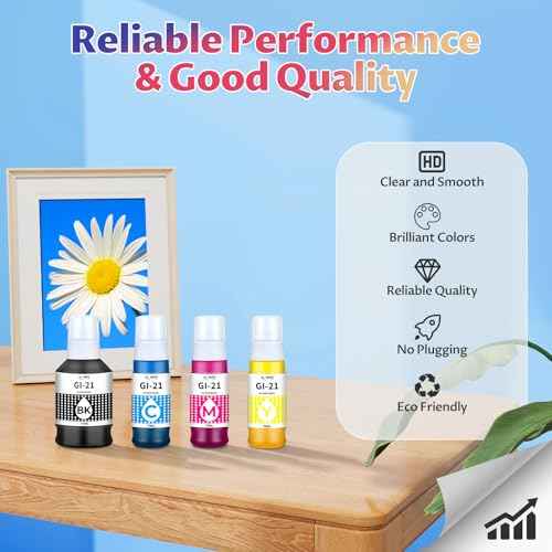 GI-21 Ink Refill Bottles G3270 G3290 G4270 G4280 Ink Refill Compatible with Canon 21 GI-21 GI21 Ink Refill Bottles for Canon MegaTank G3270 G3290 G4270 G4280 G1220 G3260 G2270 G2260 G1230 Printer