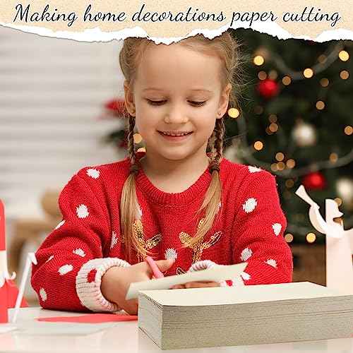 250 Sheets 8.5 x 11 Inch Metallic Paper Shimmer Card Stock 80lb 210 Gsm Double Sided Card Stock Printer Paper for Weddings Birthdays Craft Use Invitations Certificates DIY Cards (Cream)