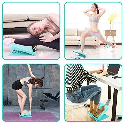 Slant Board, Calf Stretcher Ankle and Foot Incline Board for Stretching Tight Calves or Plantar Fasciitis Adjustable 4 Level (330 lb Capacity), Strength Training Equipment Leg Machines